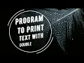 Program to print text with Double Quotes in C