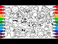 The SUPER MARIO Galaxy Movie Coloring Pages Satisfying Coloring Super Mario with all Characters
