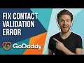 Fix GoDaddy Registry Error Easy Step-By-Step Guide