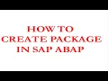 How to Create Package in SAP ABAP