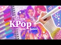 drawing the huntrix in my style KPop Demon Hunters Rumi Zoey Mira fan art