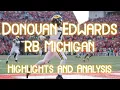 Post Hype Snoozer Donovan Edwards RB Michigan 2025 NFL Draft Prospect Review