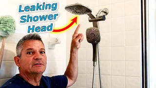 How To Fix LEAKING Shower Head Faucet No Plumber