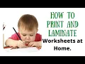 How to print and laminate worksheets at home Best printer and laminator for Home use