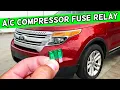 Ford Explorer AC Compressor Fuse Relay Location Replacement 2011 2012 2013 2014 2015