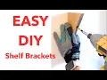 Easy DIY Wood Shelf Brackets Simple Scrap Wood Project Anyone Can Build