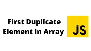 Find first duplicate element in an array