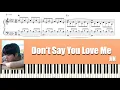 Download Lagu Jin(진) - Don't Say You Love Me (2 versions) | Piano Tutorial | Sheet Music (피아노악보)