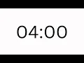 4 MINUTE TIMER - COUNTDOWN TIMER MINIMAL