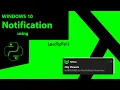 Notification using Python in Tamil Win10Toast
