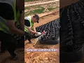 ASTM PE geocell slope protection construction project