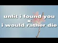 Download Lagu until i found you x i would rather die - (speed up lyrics)