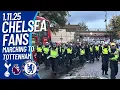 Lagu CHELSEA FANS POLICE ESCORT TO TOTTENHAM 1.11.25 AND AFTER FINAL WHISTLE #chelsea #fans