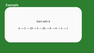 Collatz Conjecture