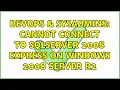 DevOps SysAdmins Cannot connect to sqlserver 2008 express on windows 2008 server r2