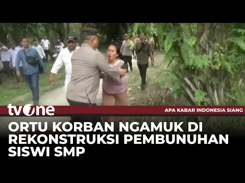 Rekonstruksi Pembunuhan Siswi SMP di Serdang Bedagai Ricuh