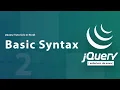 Basic Syntax in jQuery jQuery Full Course 2026 Class