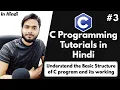 Basic structure of C program in hindi C Full course