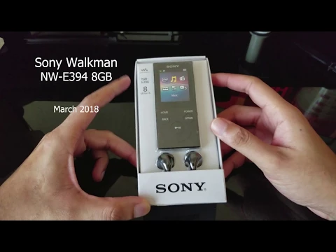 Download MP3 Sony NW-E394 8GB Black Walkman Unboxing Overview