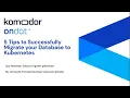 5 Things to Consider When Migrating Databases to Kubernetes