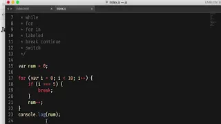 Javascript Tutorial Part Labeled break and continue statements PROACTIVE Tutorial