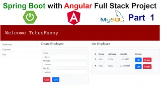 Spring Boot with Angular Full Stack Project Part 1 2023