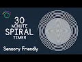 30 Minute Spiral Timer - Kids Sensory Friendly Visual Timer