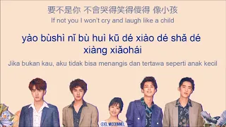  chn pinyin eng indo lyrics wei qi qi love exists meteor garden 2018 ost 