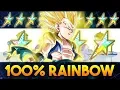 HOW GOOD IS HE 100 RAINBOW STAR AGL SSJ GOTENKS SHOWCASE DBZ Dokkan Battle