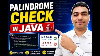 Program To Check for Palindrome in Java