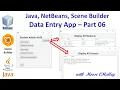 Java NetBeans SceneBuilder - Data Entry App