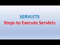 Servlet Execution Steps