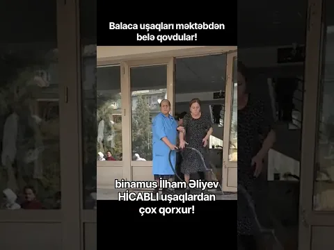 Məktəb direktoru uşaqları belə qovdu! İlham Əliyev hicablı uşaqların etirazından çox qorxur!