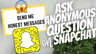 How to ask Anonymous Question on Snapchat