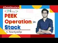 4 Peek Operation in Stack with Coding Stack Data Structure Println