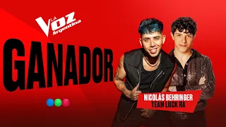 Nicolás Behringer, del Team Luck Ra, es el ganador de La Voz Argentina 2025