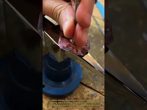 Ball Punch Metalworking: Clean, Precise Shaping with Hand Tools! Fast Now #Metalwork #Tools #Shorts