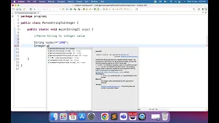 Parse String To Integer Java Program