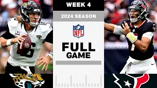 FULL GAME Jacksonville Jaguars vs Houston Texans NFL 2024 Season Week 4