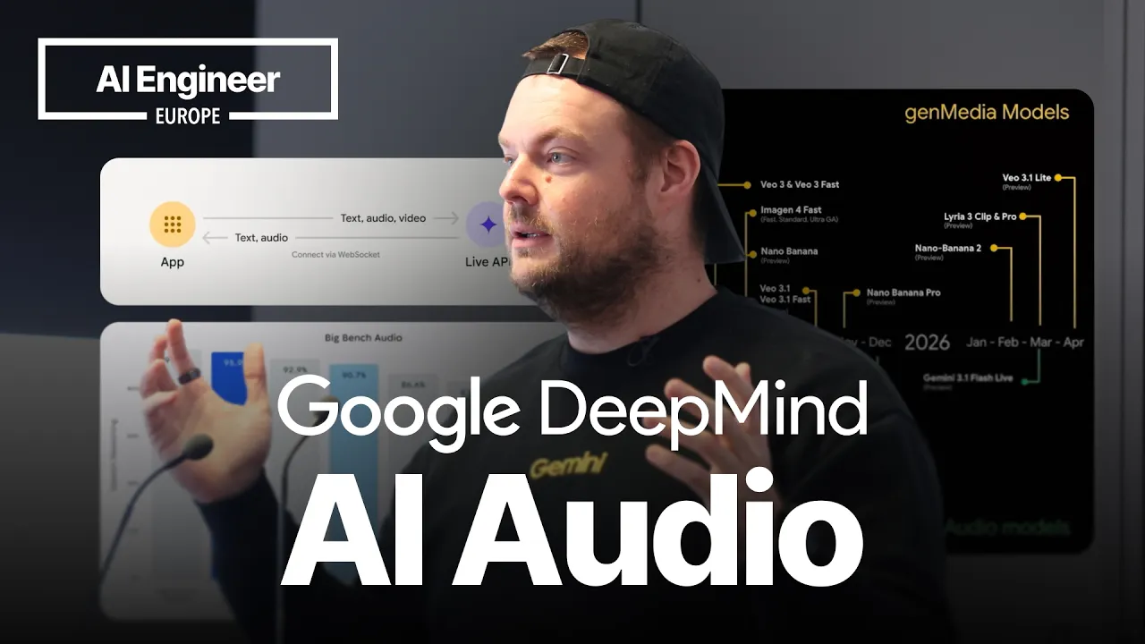 From Transcription to Live Music: Gemini's Audio Stack — Thor Schaeff, Google DeepMind: video thumbnail