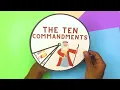 The ten commandments spinner wheel Sunday school craft bible activity for kids old testament