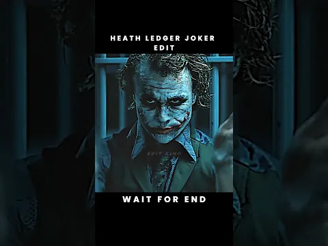 Heath Ledger Joker🃏 | Status | Hd | Edit🔥#shorts #dc #joker #heathledger