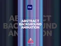 Abstract Background Animation in After Effects Tutorial