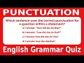 English Grammar Quiz Punctuation