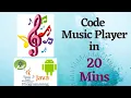 Create Music player App - Android Studio Tutorial Online Java