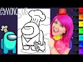 How To Color Among Us Chef Markers