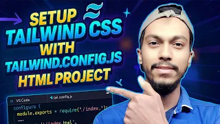 How to Install Tailwind CSS Generate tailwind config js in HTML Project Complete Tutorial 2025