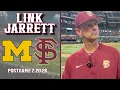 FSU Baseball Link Jarrett Postgame Interview 2-20-26 Florida State 6 Michigan 1 Warchant TV