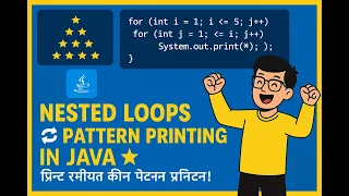 Print Patterns in Java Nested Loops Explained for Beginners in Hindi