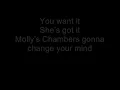 Kings of leon - molly's chambers lyrics